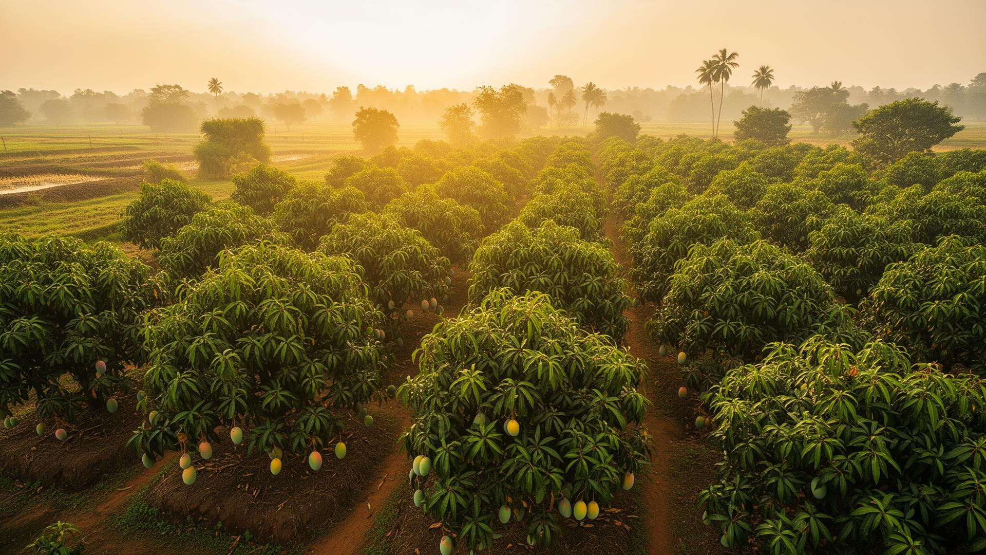 Alphonso mango orchard in Konkan, Ratnagiri